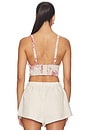 view 3 of 4 Kaori Bralette in Tan Multi Textured Jungle Toile