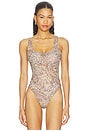 view 2 of 5 BODY KALEA SCOOP NECK TANK in Tan & Mv Valencia Leopard