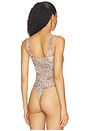 view 4 of 5 BODY KALEA SCOOP NECK TANK in Tan & Mv Valencia Leopard