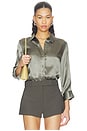 view 1 of 4 Blouse manches 3/4 Dani in Smokey Olive