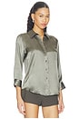 view 2 of 4 Blouse manches 3/4 Dani in Smokey Olive