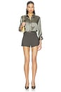 view 4 of 4 Blouse manches 3/4 Dani in Smokey Olive