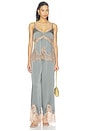 view 4 of 4 Mitsu Lace Trim Cami in Smokey Olive & Praline