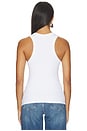 view 3 of 4 Shania Racerback Tank in White