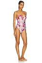 view 3 of 4 Amie Soft Cloud Underwire Bandeau One Piece Swimsuit in Multi