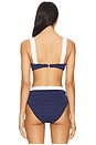 view 3 of 5 Alexandria Structured Bikini Top in Color Block Chic Marine