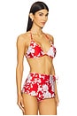 view 2 of 4 Annabelle Triangle Bikini Top in Ikebana Rose