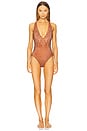 view 1 of 4 Lisa One Piece Swimsuit in Bronze
