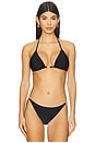 view 1 of 4 Kristin Triangle Bikini Top in Black