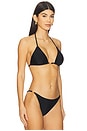 view 2 of 4 Kristin Triangle Bikini Top in Black