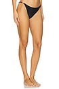 view 2 of 4 Violet String Bikini Bottom in Black