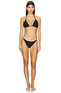 view 4 of 4 Violet String Bikini Bottom in Black