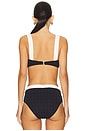 view 3 of 5 Alexandria Colorblock Chic Bikini Top in Black