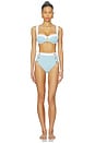 view 4 of 5 HAUT DE MAILLOT DE BAIN ALEXANDRIA in Powder Blue