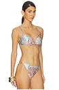 view 2 of 4 Alisha Over The Shoulder Bikini Top in Ice Blue Multi