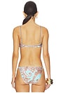 view 3 of 4 Alisha Over The Shoulder Bikini Top in Ice Blue Multi