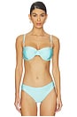 view 1 of 4 HAUT DE MAILLOT DE BAIN FORME BANDEAU ALEXANDRIA in Ice Blue