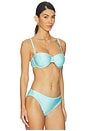 view 2 of 4 HAUT DE MAILLOT DE BAIN FORME BANDEAU ALEXANDRIA in Ice Blue