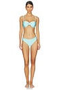 view 4 of 4 HAUT DE MAILLOT DE BAIN FORME BANDEAU ALEXANDRIA in Ice Blue
