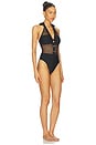 view 2 of 3 Natalya Collared One Piece in Black
