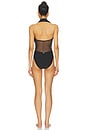 view 3 of 3 Natalya Collared One Piece in Black