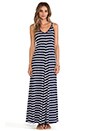 view 1 of 4 Classic Stripe Cami Maxi Dress in Navy & White