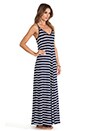 view 2 of 4 Classic Stripe Cami Maxi Dress in Navy & White
