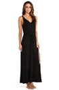 view 2 of 4 V Back Tie Maxi Dress in Black
