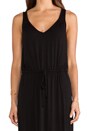 view 4 of 4 V Back Tie Maxi Dress in Black