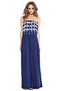 view 1 of 4 Strapless Maxi Dress in Navy