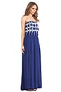 view 2 of 4 MAXIDRESS SIN TIRANTES in Navy