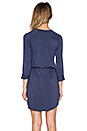 view 3 of 4 Henhey 3/4 Sleeve Dress in City Blue