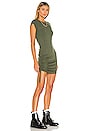 view 2 of 6 Indie Cinched Cap Sleeve Dress in Olive
