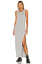 view 1 of 4 Cabana Side Snap Maxi Dress in Heather Grey