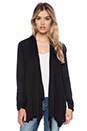 view 1 of 3 Villa Drape Cardigan in Black