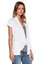 view 2 of 3 Remi Short Sleeve Cardigan in White