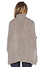 view 3 of 3 Sage Turtleneck Poncho in Heather Grey