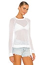 view 2 of 4 Luna Mesh Pullover in Soft White