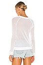 view 3 of 4 Luna Mesh Pullover in Soft White