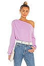 view 1 of 4 Audrey Off Shoulder Pullover in Pretty Pink