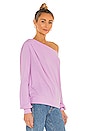 view 2 of 4 Audrey Off Shoulder Pullover in Pretty Pink