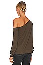 view 3 of 4 Audrey Off Shoulder Pullover in Army
