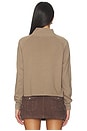 view 3 of 4 Alexander Half Button Up Pullover in Truffle