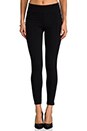view 1 of 6 Solid Ponte Paneled Legging in Black