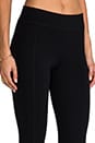 view 5 of 6 Solid Ponte Paneled Legging in Black