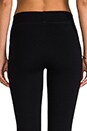 view 6 of 6 Solid Ponte Paneled Legging in Black