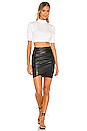 view 4 of 4 Roxanne Vegan Leather Skirt in Black
