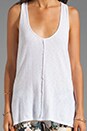 view 3 of 3 Slub Jersey Swing Racerback Tank in White
