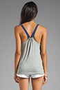 view 2 of 3 Washed Silk Ruffle Tank in Galaxy
