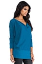 view 2 of 5 Aiden Dolman Long Sleeve Top in Imperial Blue